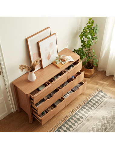 Cómoda 7 cajones Milán café