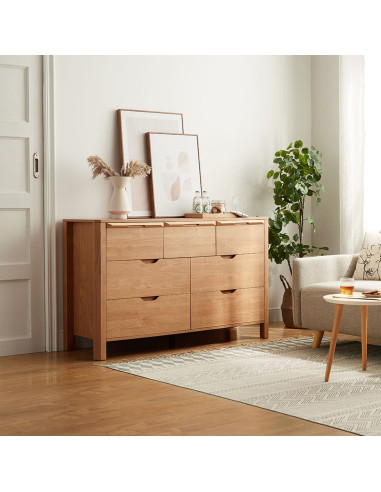 Cómoda 7 cajones Milán café