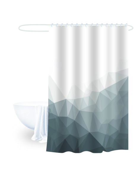 Cortina de Baño Prismático 180x180cm - Decora tu Baño con Estilo