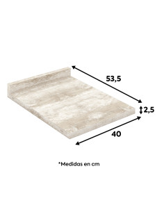 Cubierta de Cocina Americana Gris 40cm - Muebles de Cocina 2