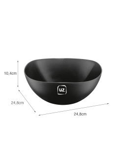 Ensaladera negro 2L 2