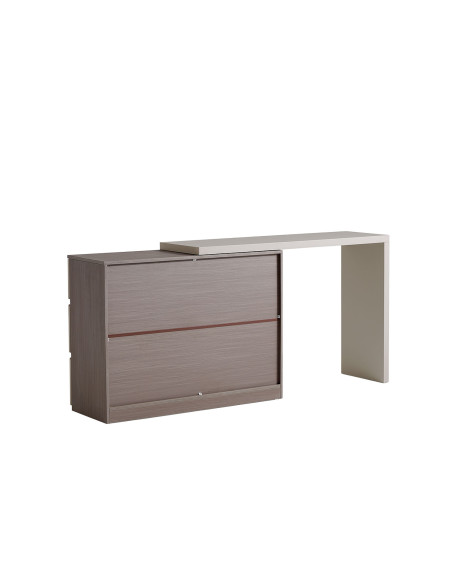 Escritorio 6 cajones Thiva gris claro