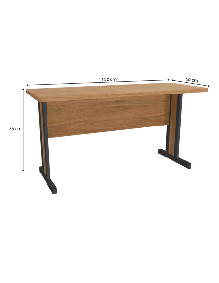 Escritorio Teca Italia 150x60x75 café