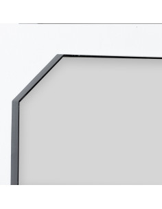 Espejo Rectangular Frode Negro 40,5x60cm - Decoración Moderna 2