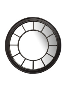 Espejo Redondo Maxi Negro 71cm - Decoración de Pared Moderna