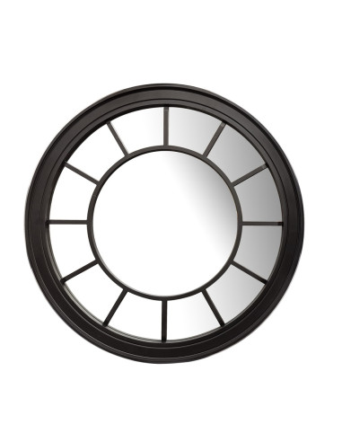 Espejo Redondo Maxi Negro 71cm - Decoración de Pared Moderna