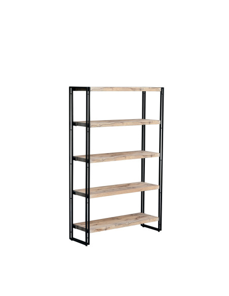 Estante 5 Niveles Bloom Negro - Mueble para Living