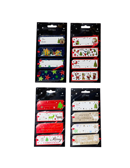 Etiqueta navidad rectangular surtidos