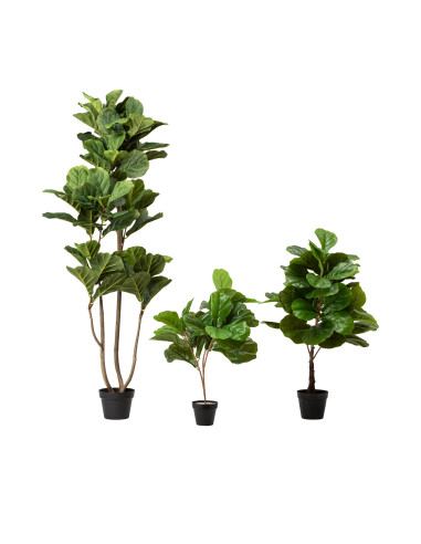 Ficus Lyrata Artificial 60cm - Planta Decorativa Sin Mantenimiento