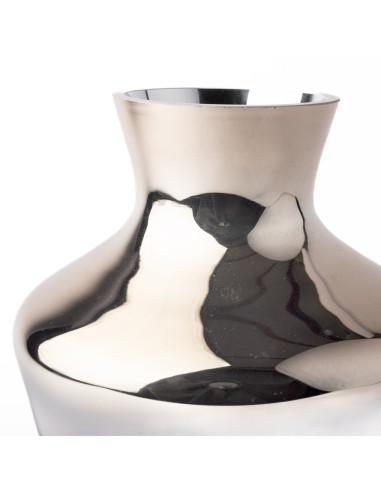 Florero Chapado Plata 24cm - Elegante Decoración para el Hogar