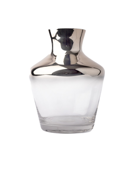 Florero Chapado Plata 24cm - Elegante Decoración para el Hogar