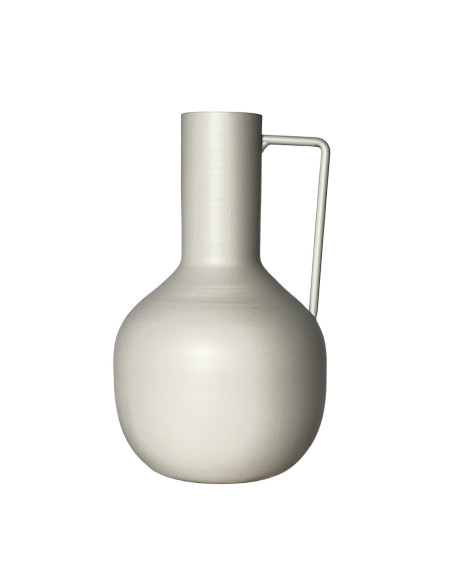 Florero Metal Lari 18cm Blanco - Decoración Moderna