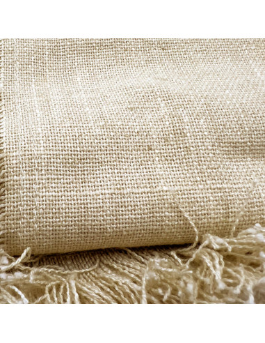 Mantel Slub Gris Liso 135x180cm - Textil Comedor Moderno