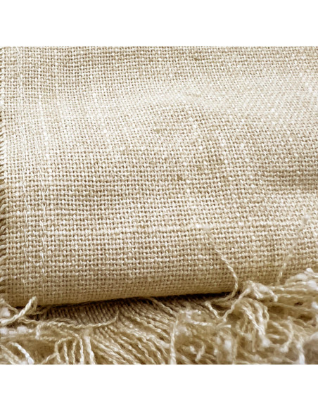 Mantel Slub Gris Liso 135x180cm - Textil Comedor Moderno