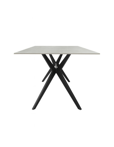 Mesa Comedor 6 Puestos Akila Gris Mate - Elegante y Moderna