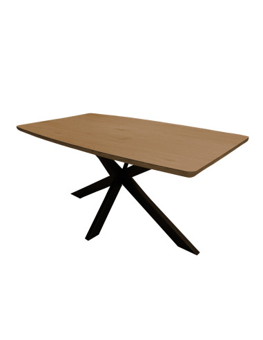 Mesa Comedor 6 Puestos Bonaire Madera Oscura - Elegante y Cálida