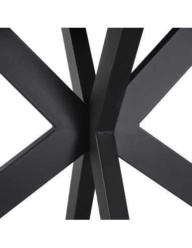 Mesa Comedor 6 Puestos Verona Negro - Elegante y Funcional