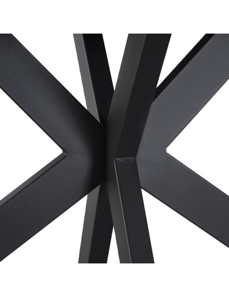 Mesa Comedor 6 Puestos Verona Negro - Elegante y Funcional