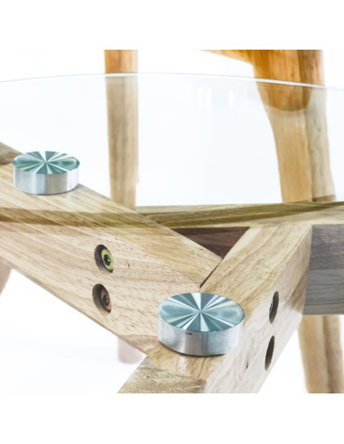 Mesas de Centro Bambú Set de 2 - Elegantes y Modernas