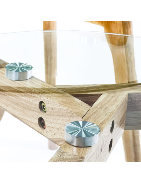 Mesas de Centro Bambú Set de 2 - Elegantes y Modernas