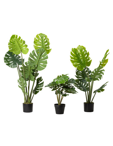 Monstera Artificial 60cm - Planta Decorativa Sin Mantenimiento