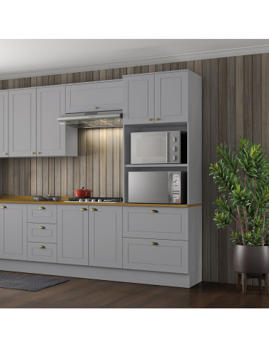 Mueble Horno Americana Gris 71.5cm - Mueble de Cocina