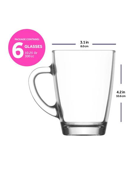 Mug 300ml set de 6
