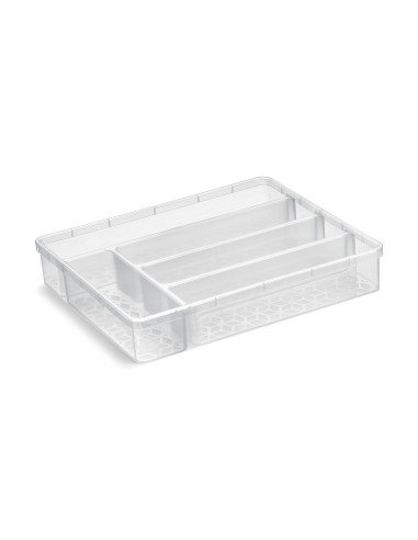 Organizador de Cubiertos de Plástico Transparente - Cocina