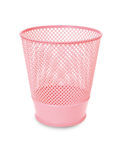 Papelera Calada Redonda 25x27cm - Accesorio Baño Elegante