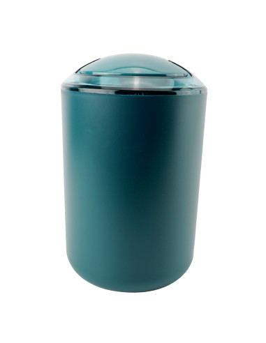 Papelero Plástico Negro 3L - Basurero Baño Compacto y Elegante