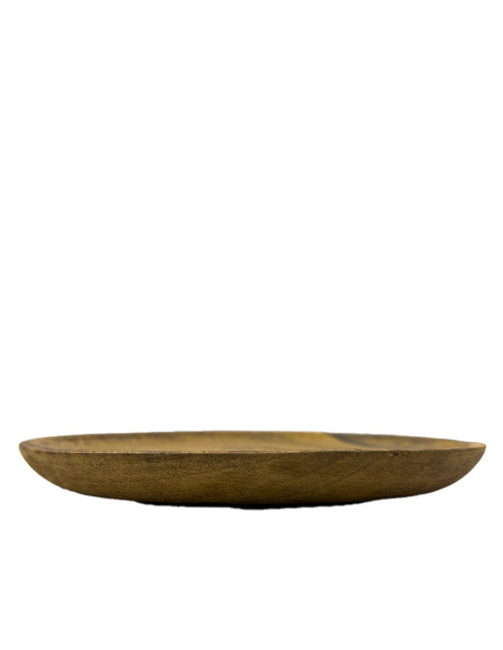 Plato de Madera Tostado 20 cm - Elegante y Duradero