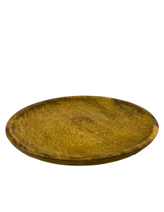 Plato de Madera Tostado 20 cm - Elegante y Duradero 2