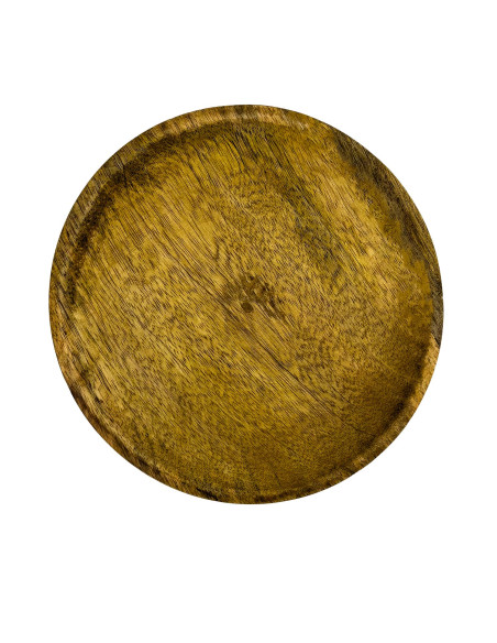 Plato de Madera Tostado 20 cm - Elegante y Duradero