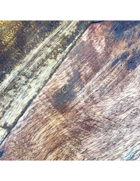 Plato de Madera Tostado 25cm - Menaje de Mesa Rústico