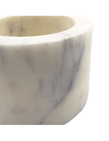 Pocillo de Mármol Blanco 7x7x5cm - Elegante y Minimalista