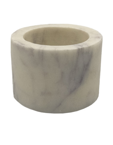 Pocillo de Mármol Blanco 7x7x5cm - Elegante y Minimalista
