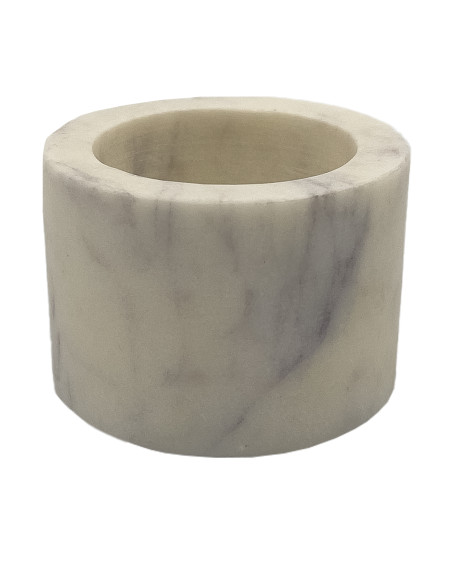Pocillo de Mármol Blanco 7x7x5cm - Elegante y Minimalista