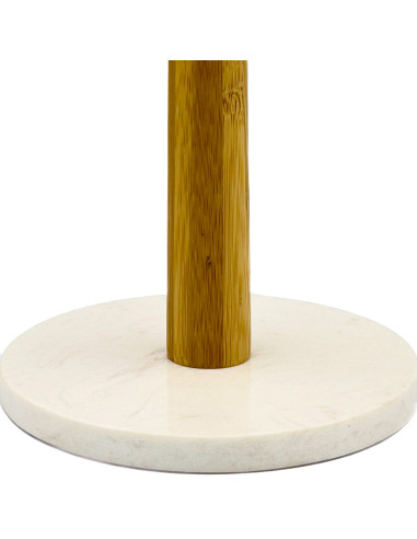 Porta Toalla Nova Bambú Mármol 15x15x30cm - Accesorio Cocina