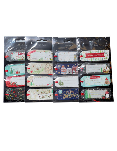 Set 4 tarjetas colgantes surtidas