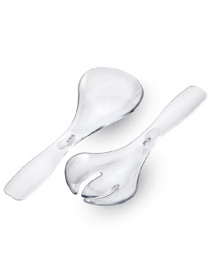 Set Cubiertos Ensalada Transparente - Menaje de Cocina