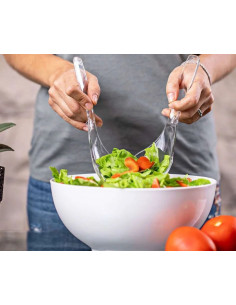Set Cubiertos Ensalada Transparente - Menaje de Cocina 2