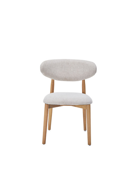 Silla comedor Guadalupe crema set de 2