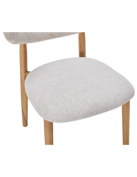 Silla comedor Guadalupe crema set de 2