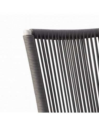 Silla comedor terraza Concord gris oscuro