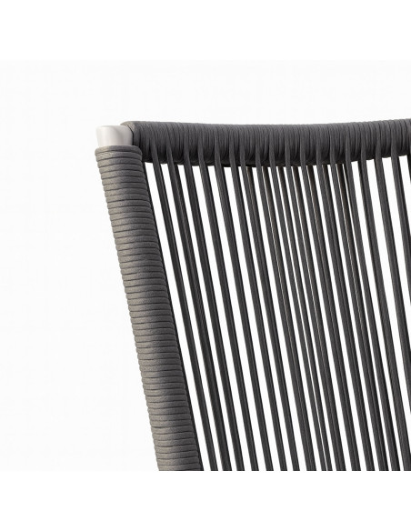 Silla comedor terraza Concord gris oscuro