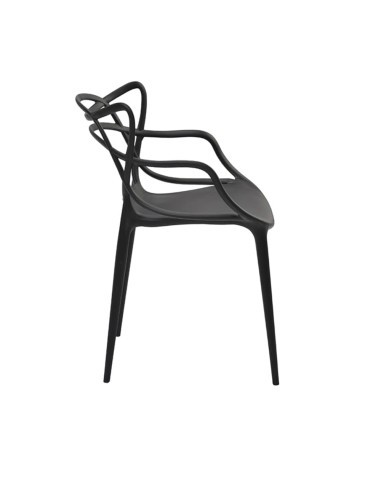Silla PP Allegra Negro - Silla Moderna de Polipropileno