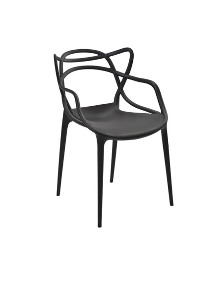 Silla PP Allegra Negro - Silla Moderna de Polipropileno
