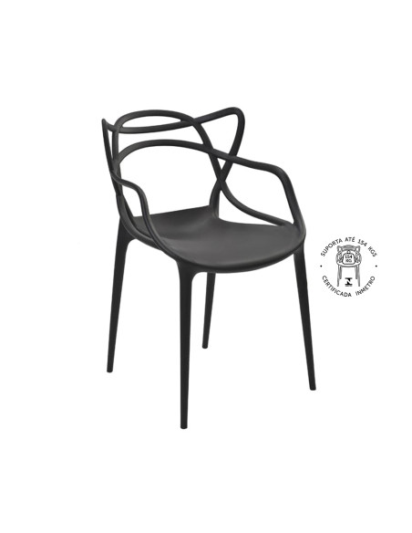 Silla PP Allegra Negro - Silla Moderna de Polipropileno