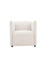 Sillón Cassie Beige de Madera Contrachapada y Tela - Living
