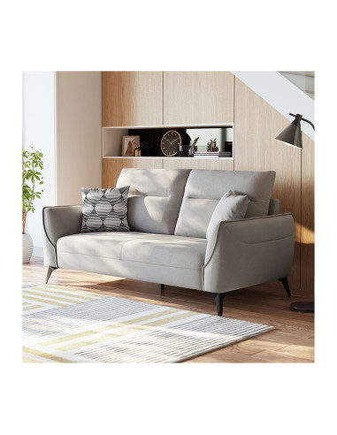 Sofá 3 cuerpos Vértice gris claro